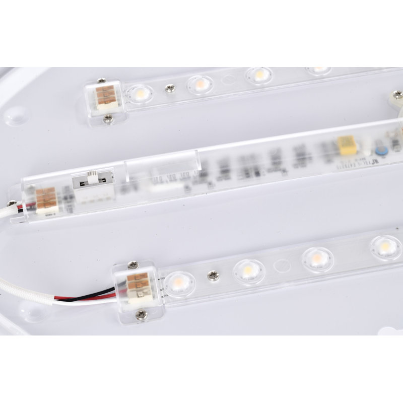 Myrical Acrylic LED Flush Mount, Matte Black