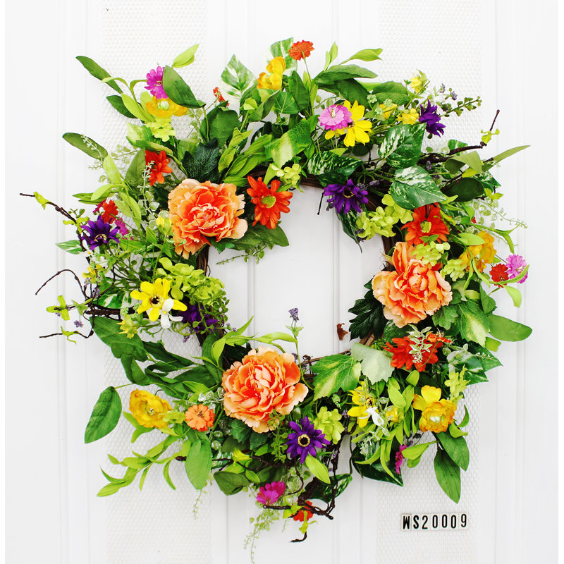 Faux Mixed Assortment Foam 24'' Wreath