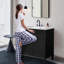 Meuble-lavabo de 30 po avec lavabo en céramique-457373292