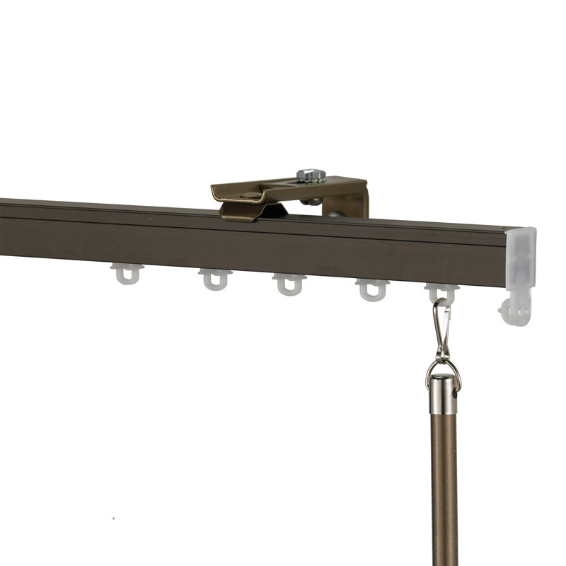Tringle à rideaux simple Marciniak, 120 po, Bronze