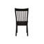 Chaise d'appoint (lot de 2), finition noire