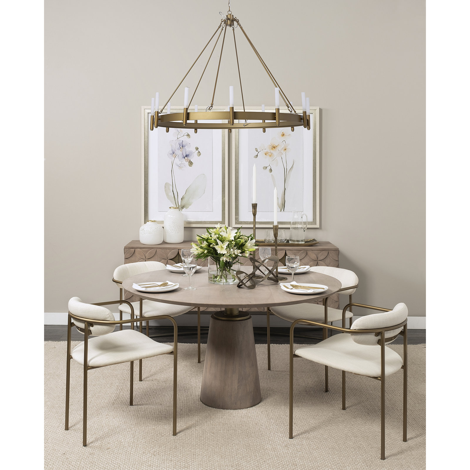 Bryden 12 - Light Dimmable Chandelier, Antiqued Gold