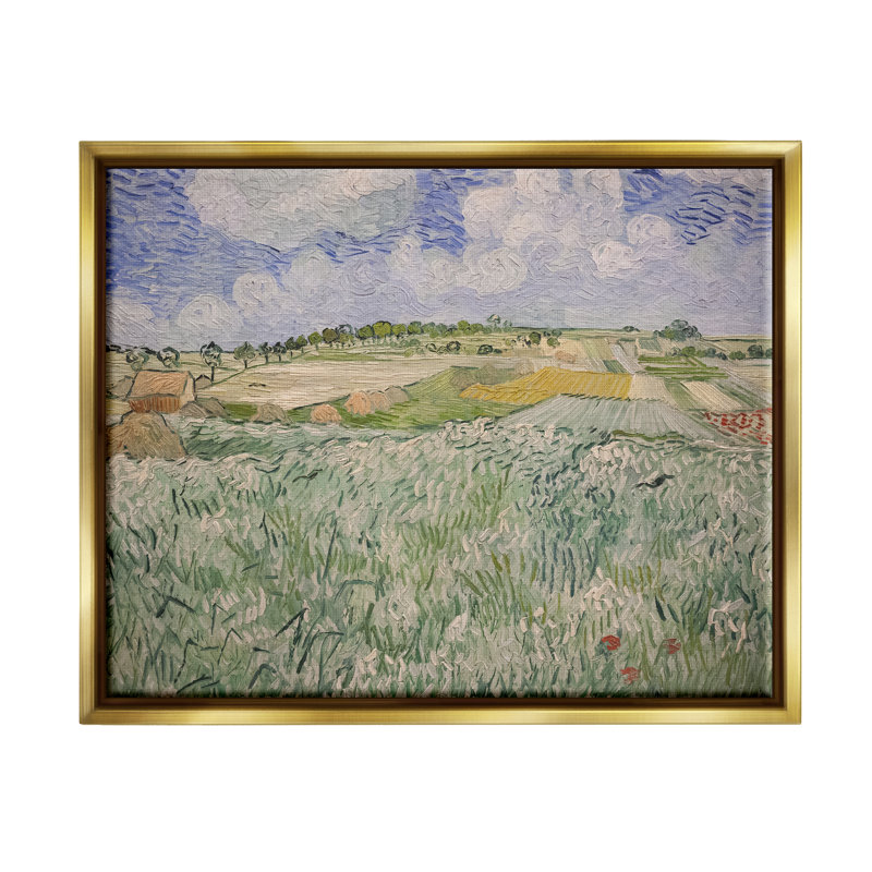 Plain Near Auvers Van Gogh Classic par Vincent Van Gogh - Peinture, H 17 po x l 21 po x P 1,7 po
