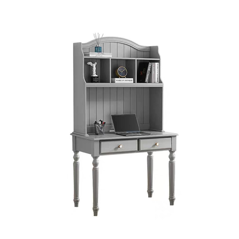Bureau en bois massif de style américain minimaliste, H 69,29 po x l 31,5 po x P 19,69 po