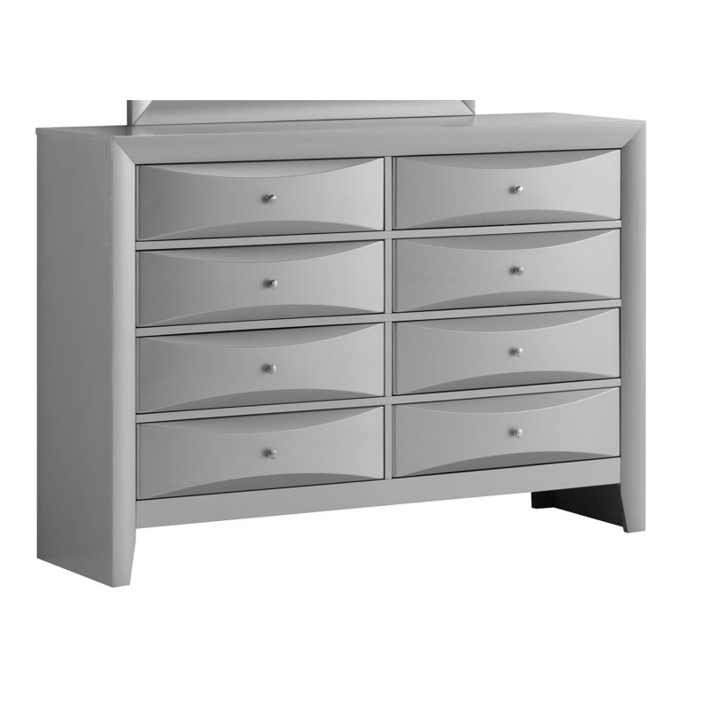 Lyons 59'' W 8 - Drawer Dresser, Silver