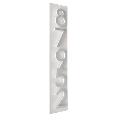 Plaque d'adresse verticale flottante de 6 po