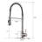 Commercial Kitchen Sink Faucet With Deck Plate Brushed Nickel-119337253