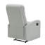 Fauteuil inclinable contemporain en similicuir gris pâle