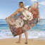 Serviette de plage surdimensionnée à motif floral vintage doux, serviette de bain absorbante et douce pour la plage, la piscine, la salle de bain, les voyages, la salle de sport et le camping, 81 x 160 cm