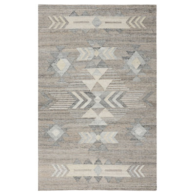Alepna 9X12 Indoor Outdoor Handwoven Gray Multi Area Rug By Classic Home
