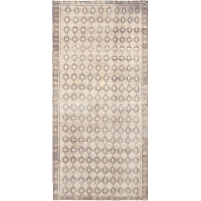 Gallery Size One-of-a-Kind 4'10" X 10'2" 1960s Runner Wool Area Rug in