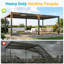 Pergolas en aluminium 12 'x 20' avec persiennes réglables et drainage caché, pergola d'extérieur en métal robuste pour la cour, au bord de la piscine-111448497-97239173