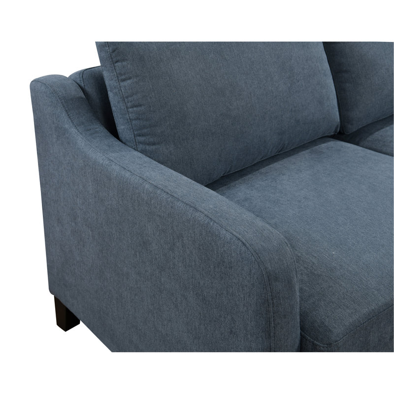 Canapé-lit ferme convertible 3 en 1 Zaryab, Polyester bleu foncé