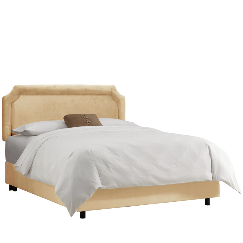 Lockington Upholstered Standard Bed, California King, Classic Velvet Pearl