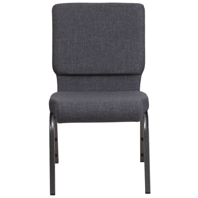 Chaise d'église polyvalente empilable en tissu 21 po Hercules Series
