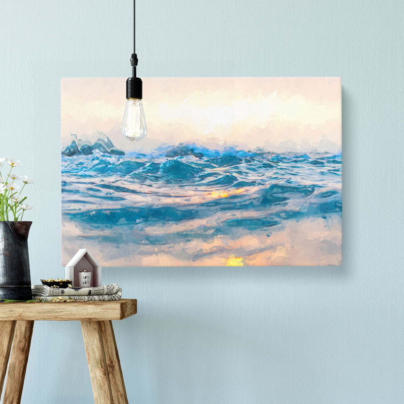 Kavourotrypes Beach In Greece In Abstract - Wrapped Canvas, 40cm H x 60cm W x 3cm D