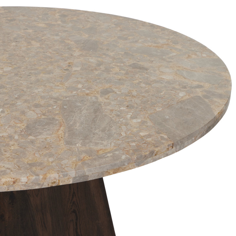 Brisa Round Stone Dining Table
