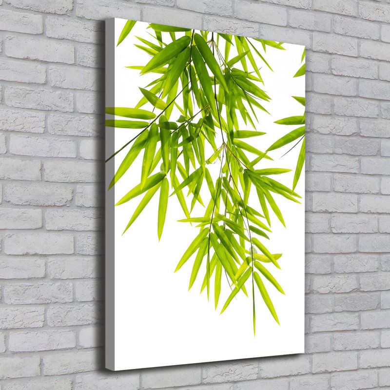 Bamboo Leaves - Wrapped Canvas Print