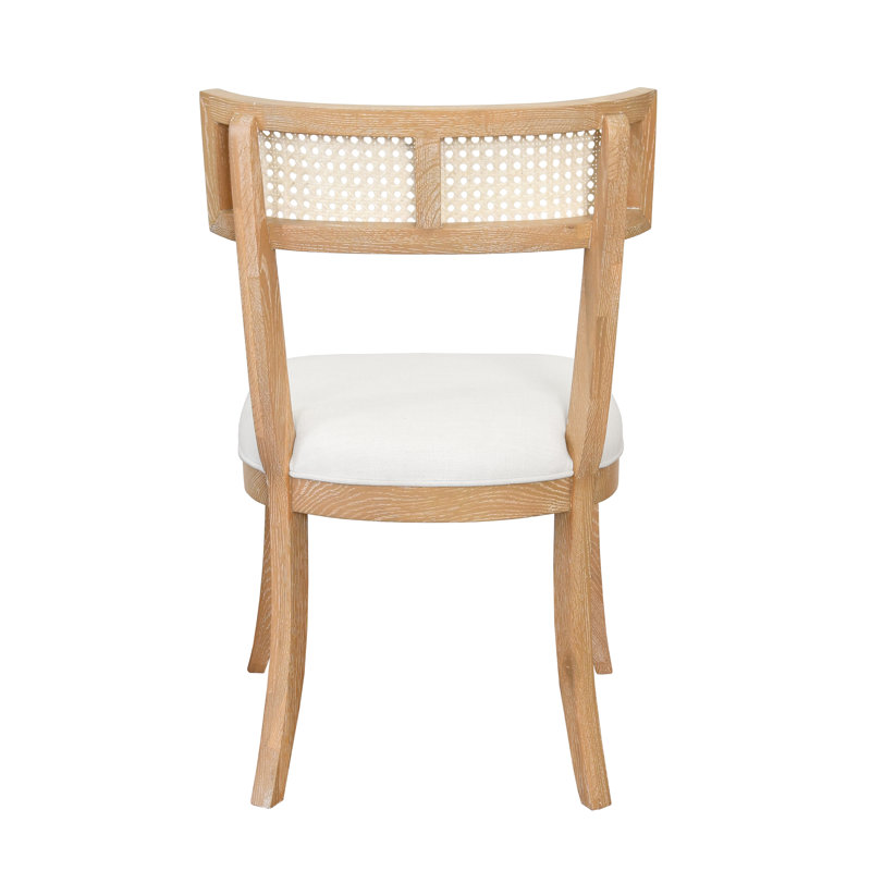 Britta Upholstered Dining Chair, Cerused Oak