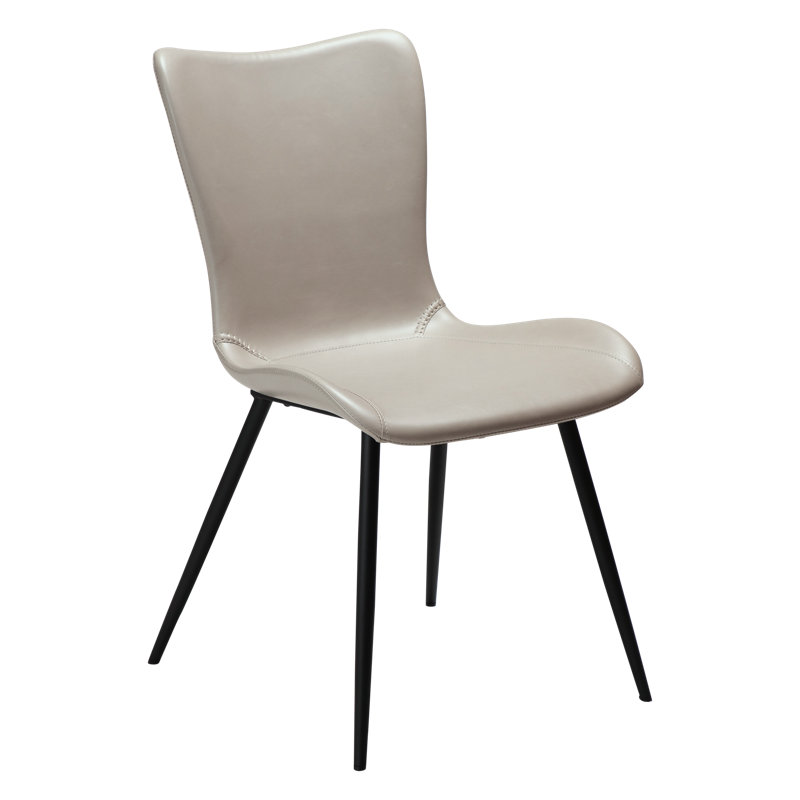 47cm H Polyester Blend Upholstered Side Chair, Earth, Black