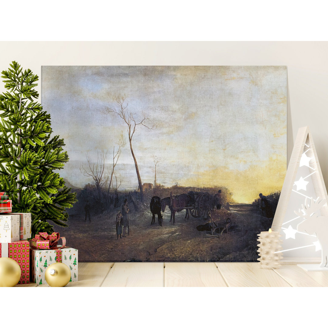 Ploughing in the Nivernais Canvas Wall Art, Rosa Bonheur Art Print, Gallery Wrapped, Ready to Hang, Farmhouse Decor, Archival Quality