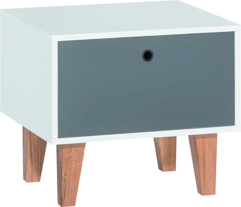 Aleana 53.5cm W Solid + Manufactured Wood Bedside Table