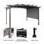 12 pi. L 9 pi. D Pergola en acier avec auvent-92280702