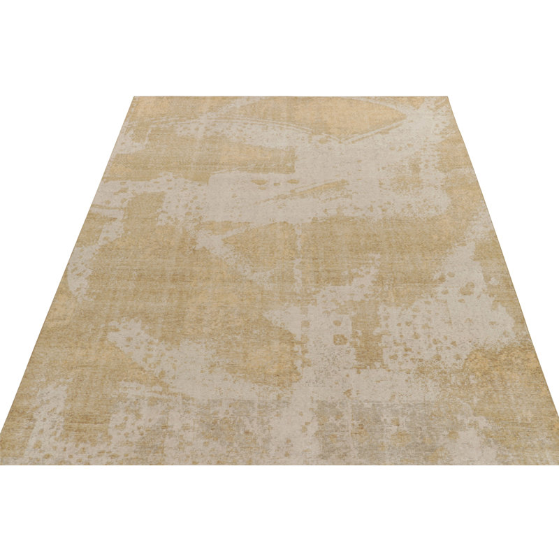 Homage Hand Knotted Wool Geometric Area Rug, Rectangle 5' x 7'