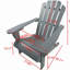 Chaise Adirondack en bois pour l'extérieur ou l'intérieur, pliable