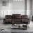 Culbreth 4-Piece Modern Fancy Faux Leather Power Reclining Sectional With Wide Back And Console