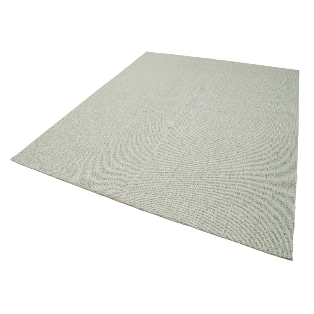 Vintage Flatweave Beige Vintage Wool Handmade Area Rug