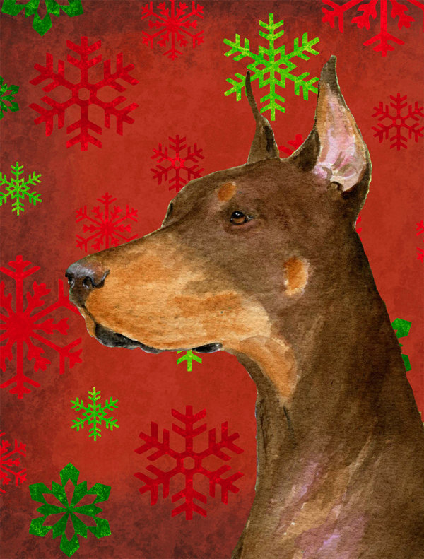 Drapeau rouge et vert Vart, Doberman 3