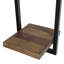 Derik Teak Solid Wood Industrial Pipe Shelves