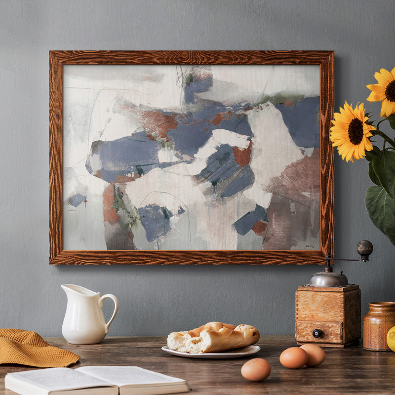 «Blue Abstract», reproduction sur toile flottante, Érable, H 28 po x l 42 po x P 1,5 po