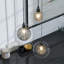 Reflection Breeze 3 Light Hand Blown Clear Glass Globe Pendant Chandelier with Inner Webbed Glass in Clear, Amber or Grey (4", 5", 6.3" Globes)-673360374-673360378