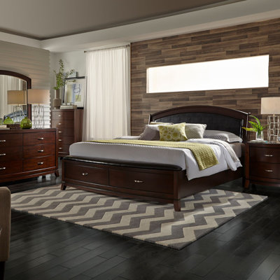 King Storage Bed, Dresser & Mirror, Night Stand -  Wildon Home®, 2670C7B806C24887B6886FB4C582D215