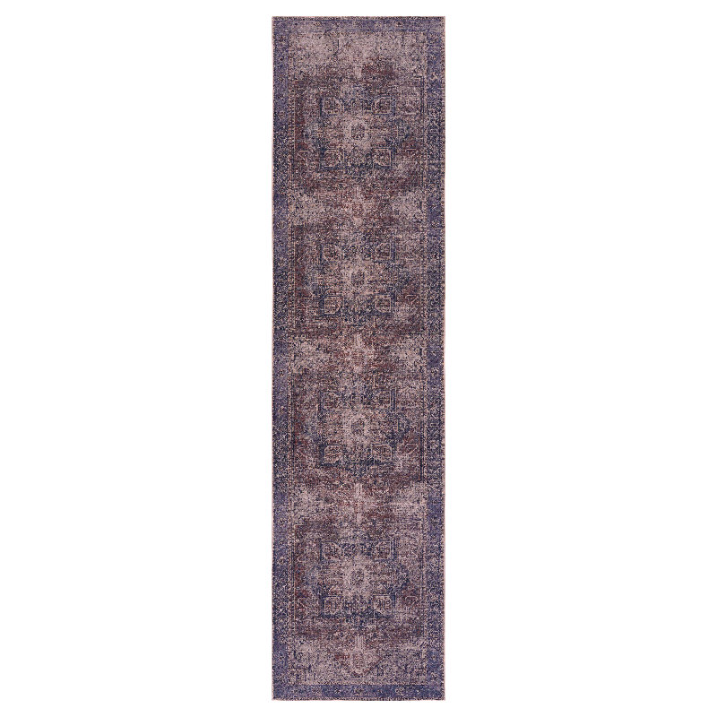 Nicholis Washable Geometric Indoor Rug, Runner 2'6" x 10'