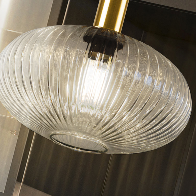 Northchase 1 - Light Matte Black/Gold Single Pendant