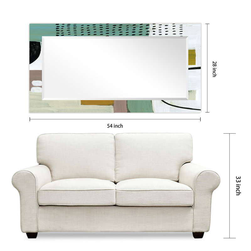 Zolder Glass Flat Mirror, 54" x 28"