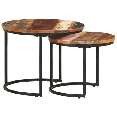 Alpen Home Nesting Tables 2 Pcs Solid Reclaimed Wood