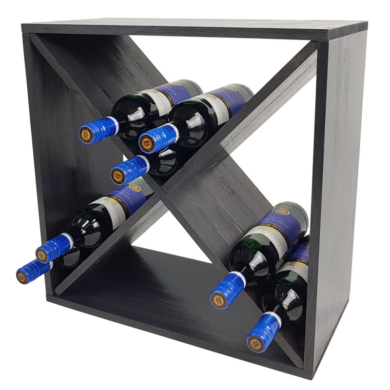 Janice Floor Wine Bottle Rack, Anthracite