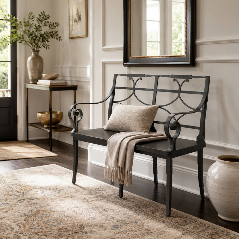 Banc de jardin en fer Adniel
