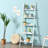 5-Tier Ladder Shelf, Wall-Leaning Bookshelf W/Open Shelves, Plant Flower Stand, Storage Display Organizer Rack, Multifunctional Bookcase For Living Room Home Office