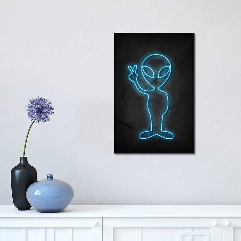 Alien by Durro Art - Wrapped Canvas Print, 45.72cm H x 30.48cm W