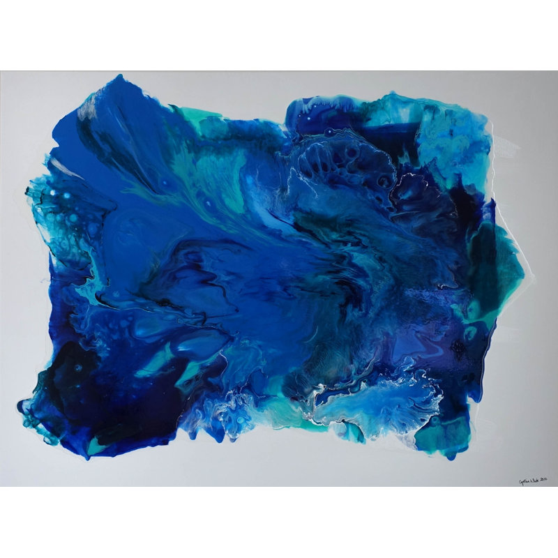 Depth Of Blue Painting by Cynthia White