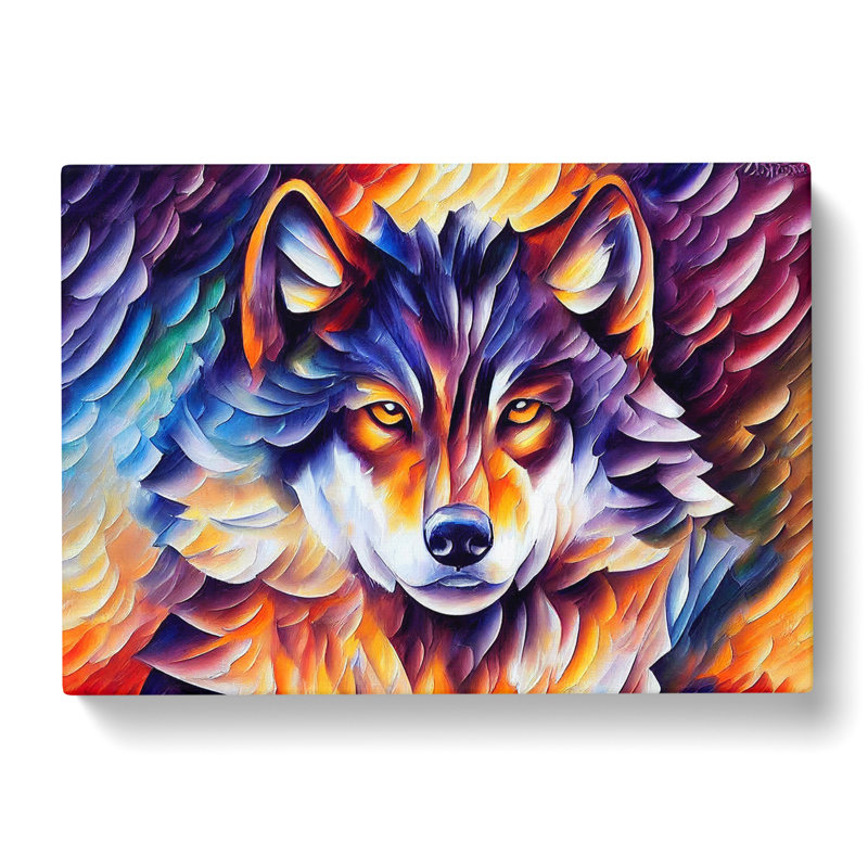 Wolf Painting Vol.3 Abstract - Wrapped Canvas, 35cm H x 50cm W x 3cm D