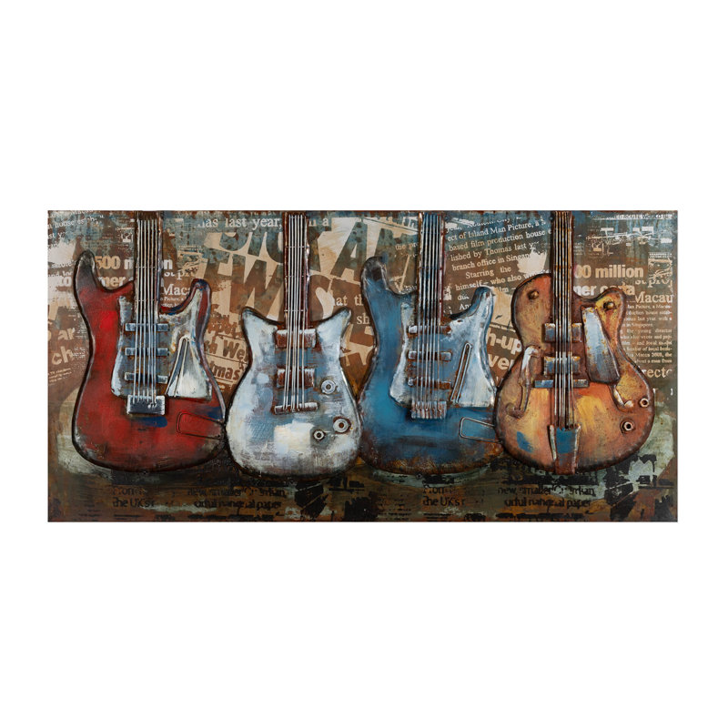 Rock the Beat print on metal