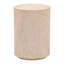 Sol Lightweight Concrete Outdoor End Table, Faux Travertine