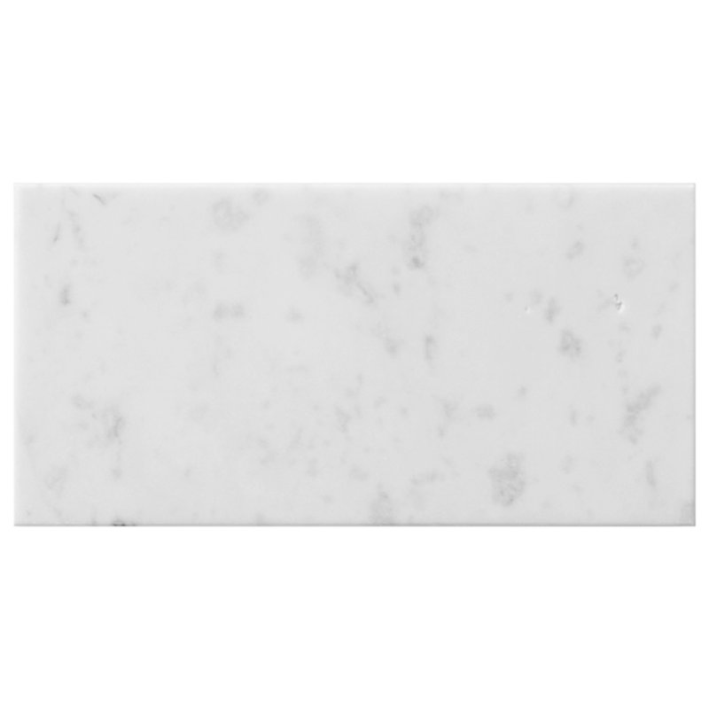 Carrara 3x12 Honed Marble Floor and Wall Tile, 2.95" W x 5.9" D, Honed