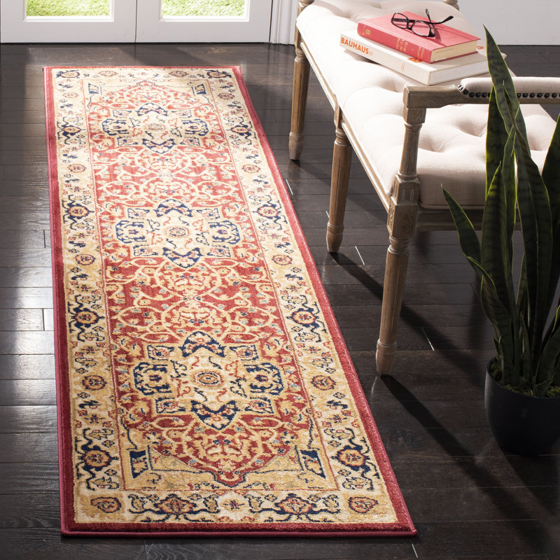 Riverhead Power Loom Cowhide Red/Tan/Brown Rug